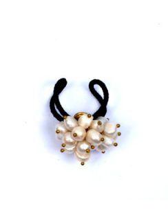 Anillo rosetón perlas de rio, para comprar al por mayor o detalle.[ANMU06]
