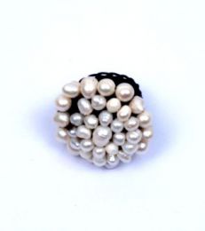 Anillo rosetón perlas de rio,  para comprar al por mayor o detalle  en la categoría de Outlet Hippie Artesanal  | ZAS. [ANMU06]