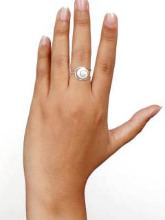 Detalle no seleccionable para compra Ojo de Shiva - Plata - Anillo fabricado en plata ANOJ07.