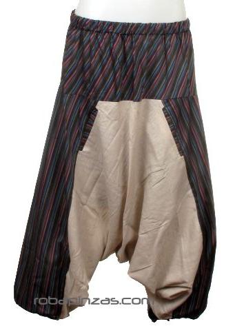 Pantalon Afgano Patchwork Rayas Paom09 Zas Ropa Hippie