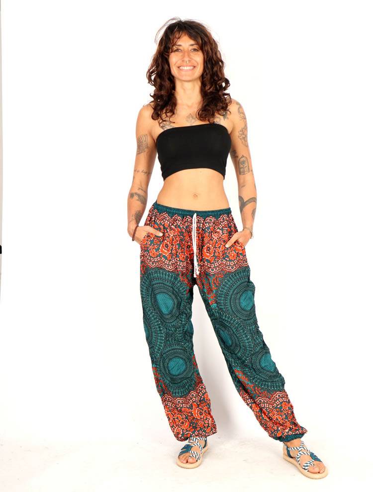 Pantalón fluido de mandalas con alma bohemia PAPA02