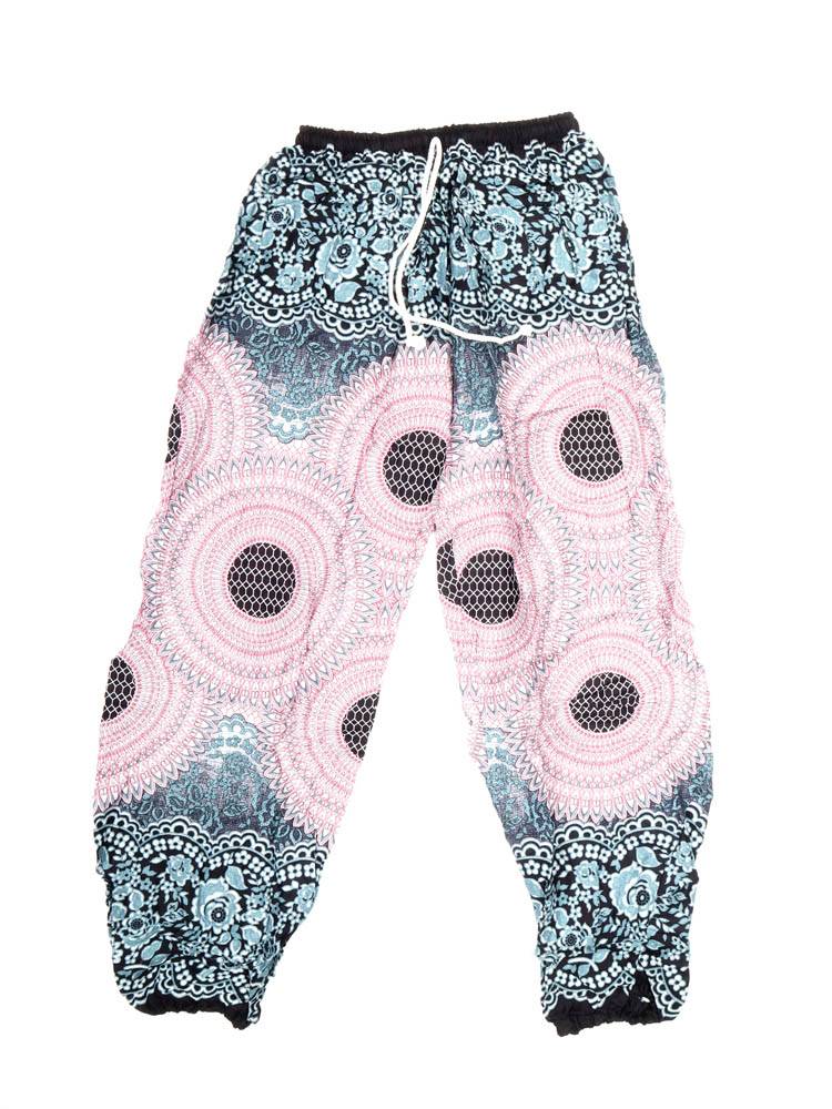 Pantalón fluido de mandalas con alma bohemia PAPA02 color Rosa