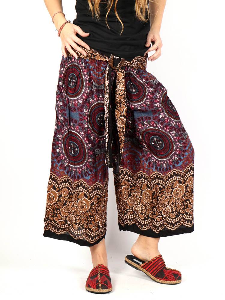 Pantalón Hippie con hebilla de coco [PAPI01] para comprar al por Mayor o Detalle en la categoría de Pantalones Hippie Harem