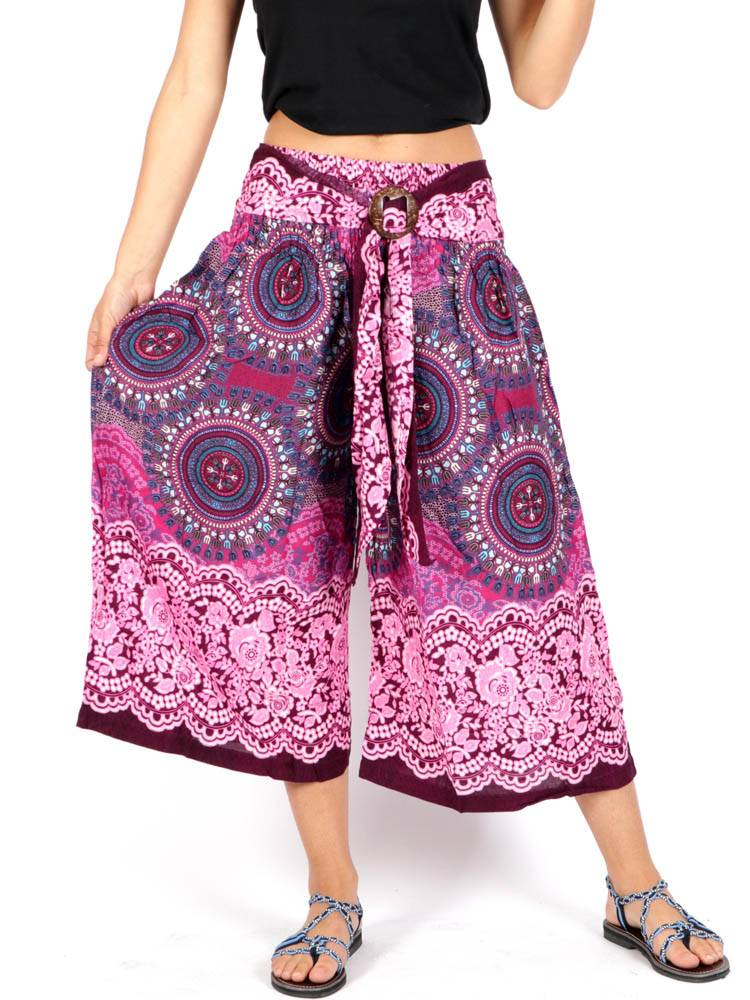 Pantalón Hippie con hebilla de coco [PAPI01] para comprar al por Mayor o Detalle en la categoría de Pantalones Hippies Yoga