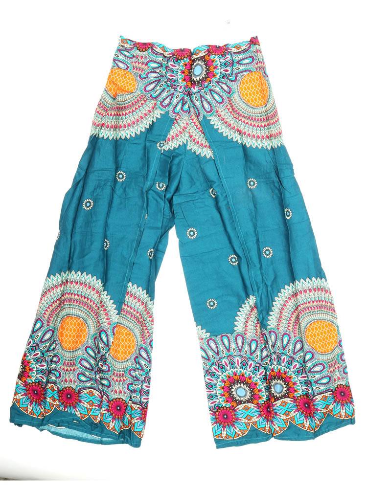 Pantalón Hippie Pierna cruzada PAPI04 color Azul