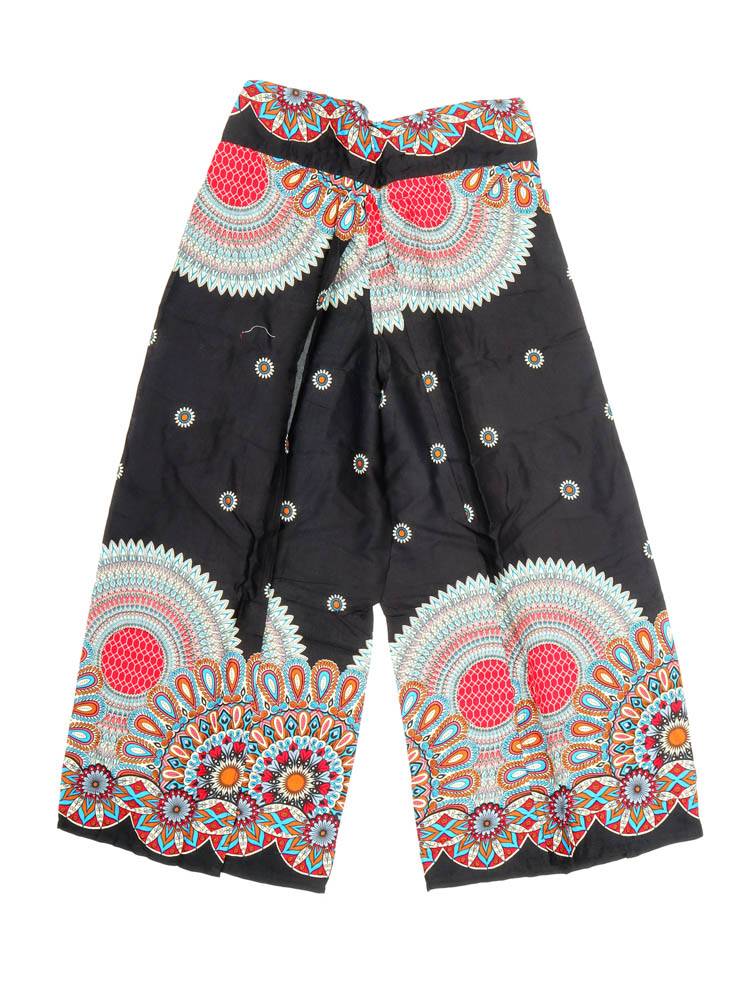 Pantalón Hippie Pierna cruzada PAPI04 color Negro