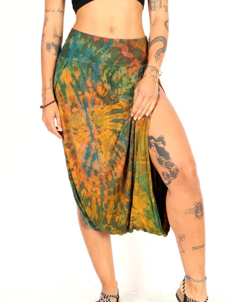 Falda pantalón tie-dye que fluye con tu esencia PAPN05