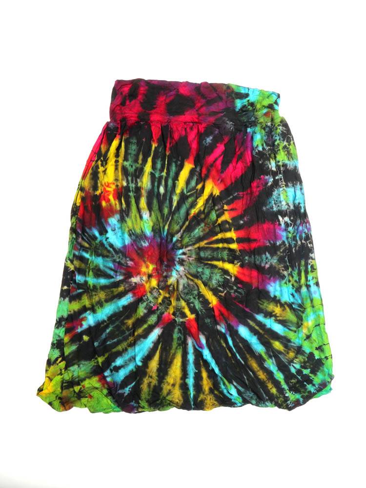 Falda pantalón tie-dye que fluye con tu esencia PAPN05 color Multicolor