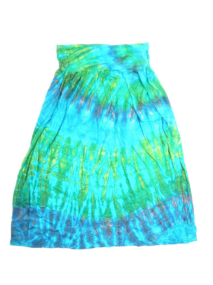 Falda pantalón tie-dye que fluye con tu esencia PAPN05 color Azul