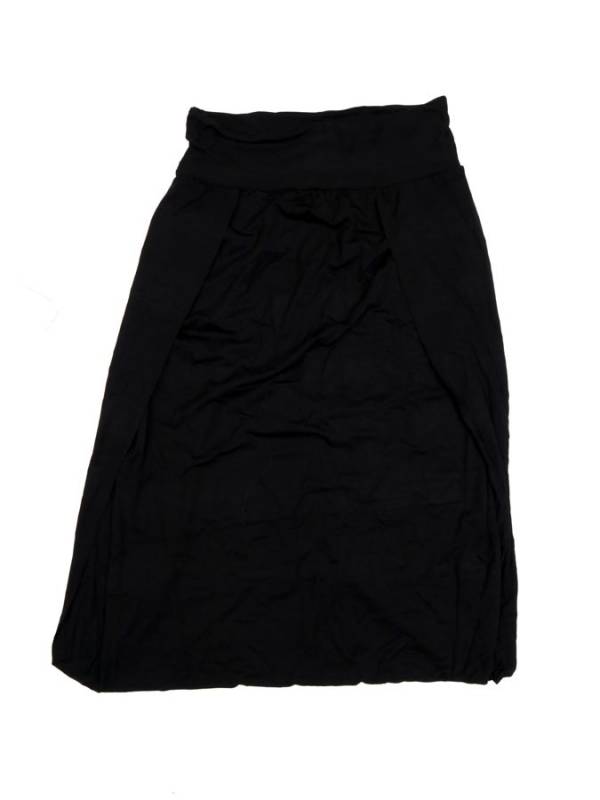 Pantalón Hippie liso abierto a los lados PAPN05P color Negro