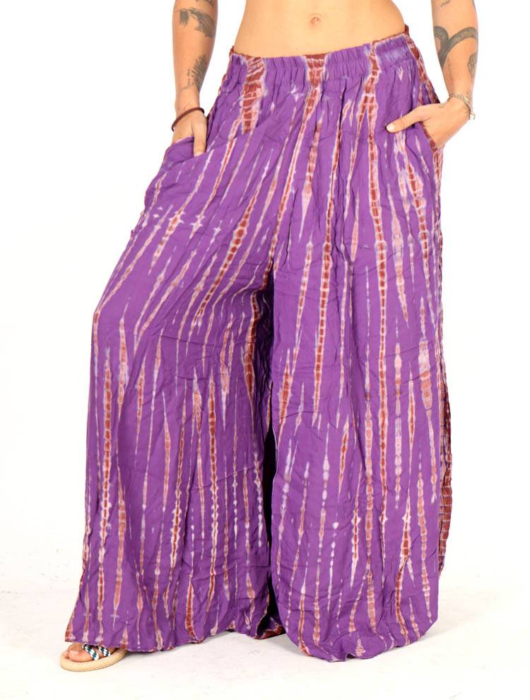 Pantalón Falda Rayón Tie Dye Vertical PAPN18