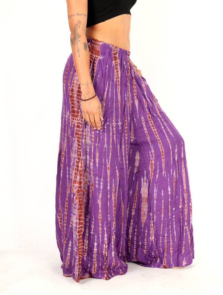 Pantalón Falda Rayón Tie Dye Vertical PAPN18