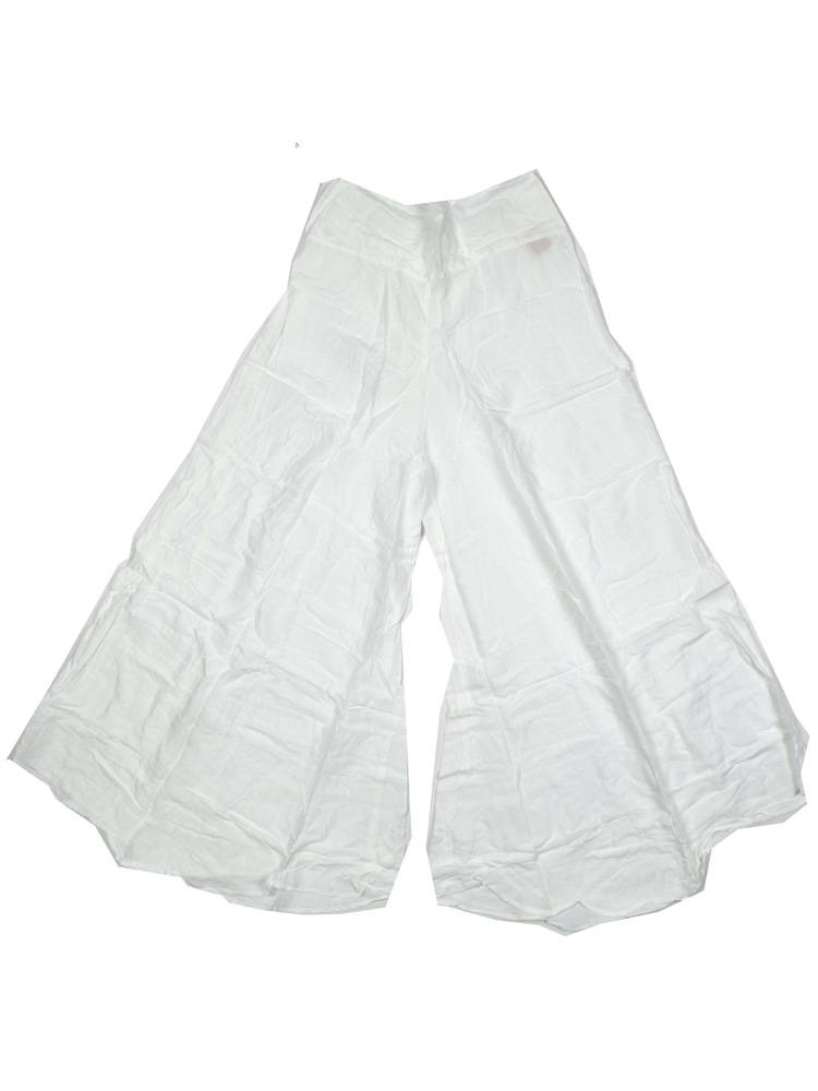 Pantalón Falda Rayón liso PAPN19P color Blanco