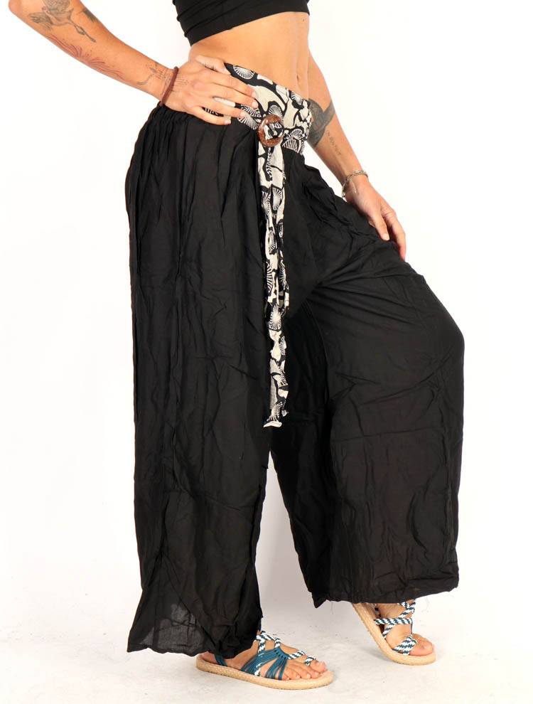Pantalón fluido con hebilla de coco, alma libre PAPN20