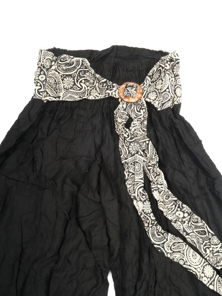 Pantalón fluido con hebilla de coco, alma libre PAPN20