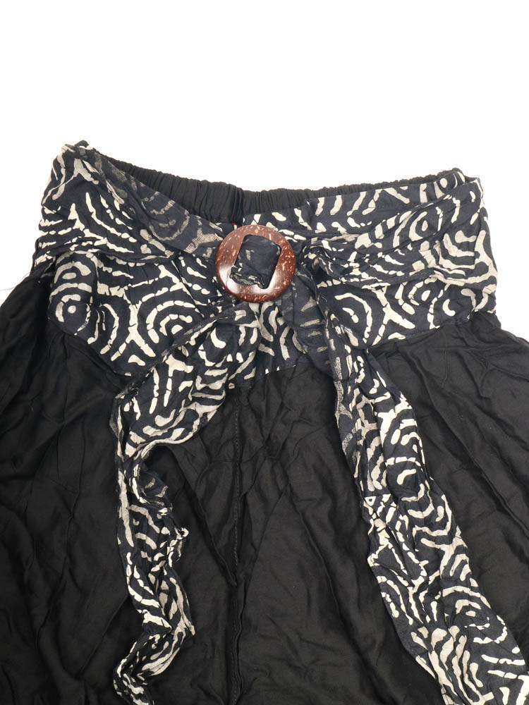 Pantalón fluido con hebilla de coco, alma libre PAPN20