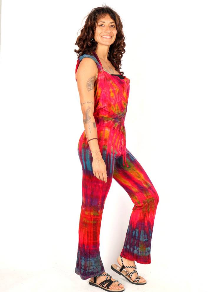 Mono tie-dye con capucha, energía libre PAPN22