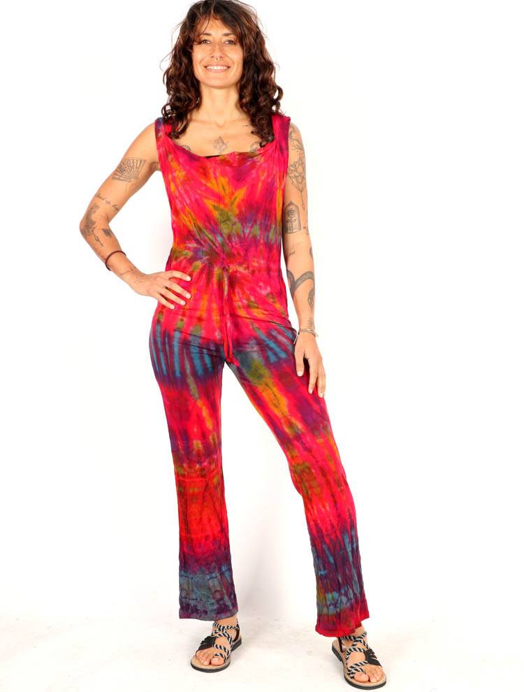 Mono tie-dye con capucha, energía libre PAPN22