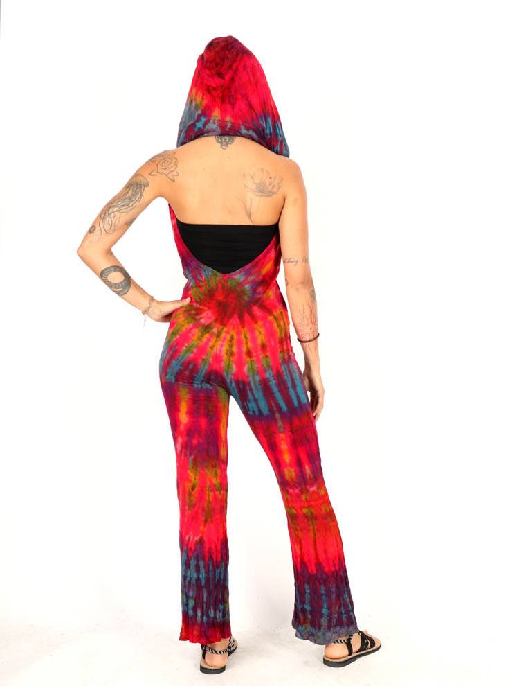 Mono tie-dye con capucha, energía libre PAPN22