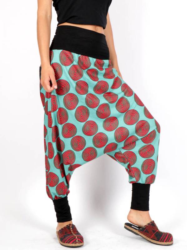 conducir Influencia Monica ▷ Pantalon Hippie Estampado Espirales | ZAS PASN41