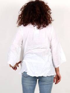 Detalle no seleccionable para compra Camisetas - Blusas - Tops - Blusa con borado de flores BLAO01.