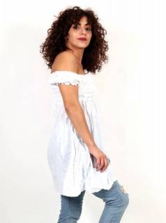 Detalle no seleccionable para compra Outlet Ropa Hippie - Vestido corto con bordado BLAO02.