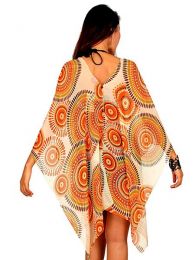Detalle no seleccionable para compra Top y Blusas Hippies Alternativas - Blusa transparecia de flores BLAR04.