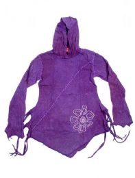 Modelo: Morado camiseta hippie de algodón Mod Morado
