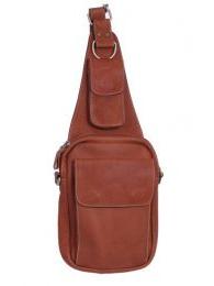 Modelo: Marrón bolso bandolera de piel, con Mod Marrón