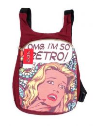 Modelo: 17214 Mochila de loneta pegada Mod 17214