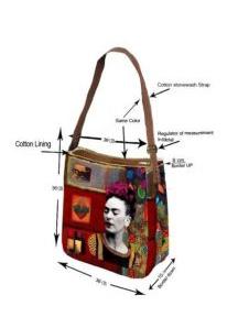 Detalle no seleccionable para compra Outlet de Bolsos y Otros artículos hippies - Bolso Grande con estampado BOCT04.