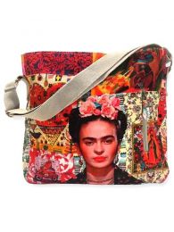 Modelo: Cat02 Bolsos y Monederos de Frida Kahlo - Bolso Grande con estampado BOCT04 - Modelo Cat02