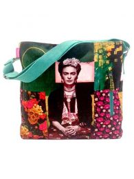 Modelo: Cat03 Bolsos y Monederos de Frida Kahlo - Bolso Grande con estampado BOCT04 - Modelo Cat03