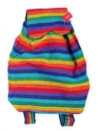 Bolsos y Mochilas - Mochilla Hippie Rasta Multicolor BOHC22 - Modelo Arcoiris