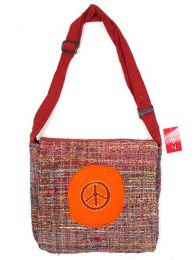 Modelo: Rojo paz Outlet Complementos - Bolso de piel de seda reciclada BOKA13 - Modelo Rojo paz