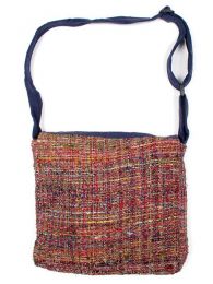 Modelo: Azul Bolso de piel de seda reciclada Mod Azul