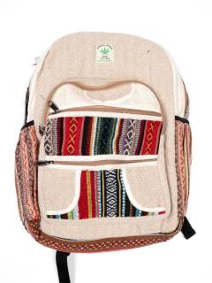 Mochila de Cáñamo Grande Patchwork de colores,  para comprar al por mayor o detalle  en la categoría de Complementos y Accesorios Hippies  Alternativos  | ZAS. [BOKA20]