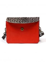 Detail not selectable for purchase Animal Print Leather Bags - BOKA23B-8 RECYCLED LEATHER square bags.
