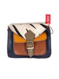 Modelo: M8 Bolsos de Piel Reciclada Zero Waste - Bolsos cuadrados DE PIEL RECICLADA BOKA24-C - Modelo M8