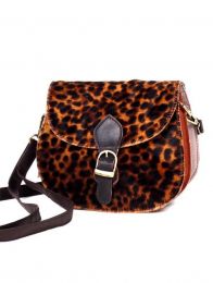 Bolso Hippie de Cuero - Animal Print [BOKA25-A]. Bolsos de Cuero para comprar al por mayor o detalle  en la categoría de Complementos y Accesorios Hippies  Alternativos  | ZAS.