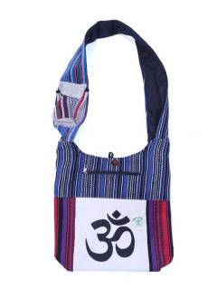 Bolso bandolera de Cáñamo - Om Liso [BOKA27-N]. Bolsos y Mochilas para comprar al por mayor o detalle  en la categoría de Complementos y Accesorios Hippies  Alternativos  | ZAS.