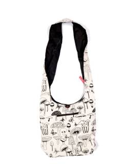 Bolso Bandolera Ancha Magic Mushrom,  para comprar al por mayor o detalle  en la categoría de Complementos y Accesorios Hippies  Alternativos  | ZAS. [BOKA33]