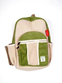 Mochila de Cáñamo Grande Bicolor,  para comprar al por mayor o detalle  en la categoría de Complementos y Accesorios Hippies  Alternativos  | ZAS. [BOKA35]
