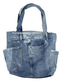 Detalle no seleccionable para compra Bolsos y Mochilas Jeans - Bolso vaquero grande fabricado BOMI02.