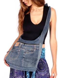 Bolso Vaquero con Bandolera Nudo, para comprar al por mayor o detalle.[BOMI10]