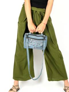  Bolso vaquero pequeño con asas y bandolera para comprar al por mayor o detalle  en la categoría de Complementos y Accesorios Hippies  Alternativos  | ZAS  [BOMI14] .