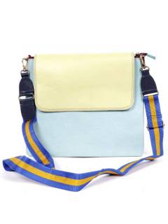 Bolso de Cuero Multicolor Minimalista BOVN01 para comprar al por mayor o detalle  en la categoría de Complementos y Accesorios Hippies  Alternativos  | ZAS.