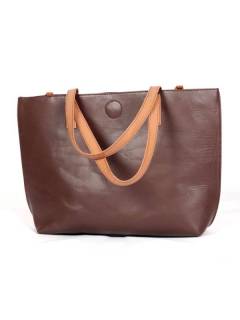 Bolso Capazo de Cuero con Asa y Bandolera BOVN03 para comprar al por mayor o detalle  en la categoría de Complementos y Accesorios Hippies  Alternativos  | ZAS.