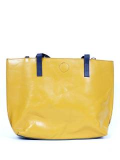Modelo: M2112 Bolsos Hippies de Cuero - Bolso grande bi-color tipo BOVN03 - Modelo M2112