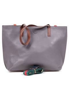 Bolso Capazo de Cuero con Asa y Bandolera BOVN03 para comprar al por mayor o detalle  en la categoría de Complementos y Accesorios Hippies  Alternativos  | ZAS.